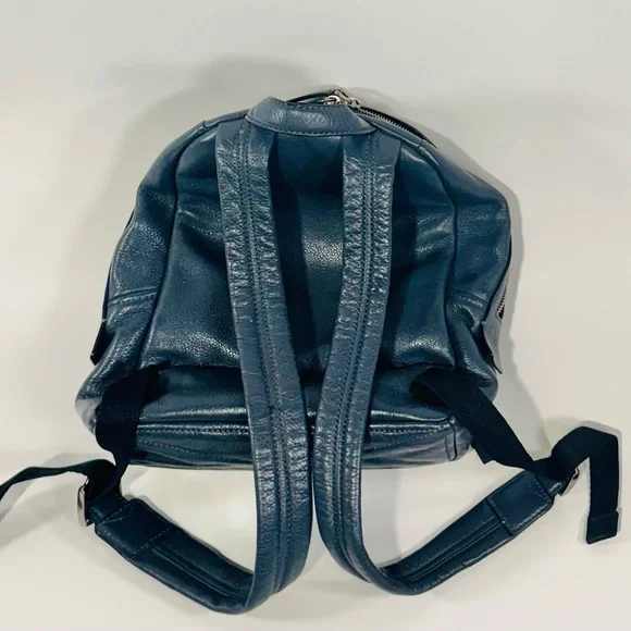 Marc Jacob's Navy Leather Moto Backpack - Picture 7 of 7